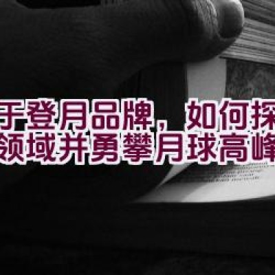 对于登月品牌，如何探索未知领域并勇攀月球高峰