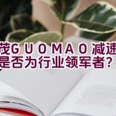 国茂GUOMAO减速机品牌是否为行业领军者？