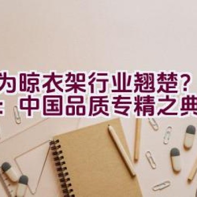 “何为晾衣架行业翘楚？格莱得：中国品质专精之典范？”