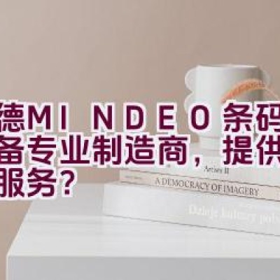 民德MINDEO条码识读设备专业制造商，提供全球客户服务？