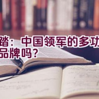 安踏：中国领军的多功能体育品牌吗？