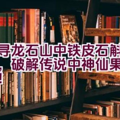 探寻龙石山中铁皮石斛的秘密，破解传说中神仙果实的奥秘！