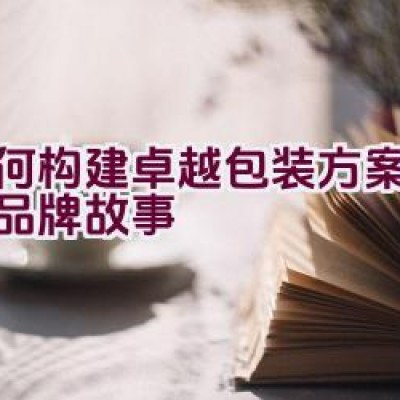 如何构建卓越包装方案：锦胜品牌故事