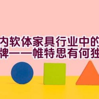 国内软体家具行业中的知名品牌——帷特思有何独特之处？