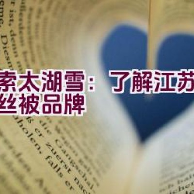 “探索太湖雪：了解江苏著名蚕丝被品牌”