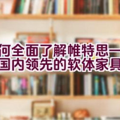 如何全面了解帷特思——这个国内领先的软体家具品牌？