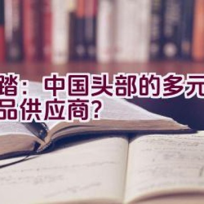 安踏：中国头部的多元体育产品供应商？