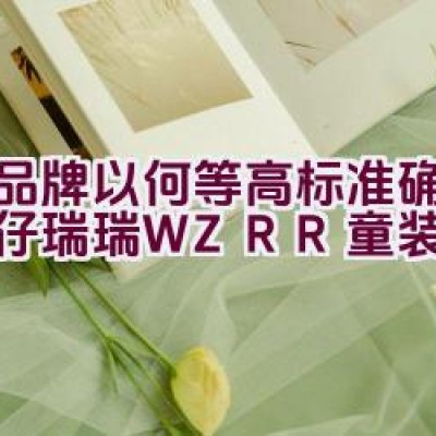 该品牌以何等高标准确保其威仔瑞瑞WZRR童装的质量？