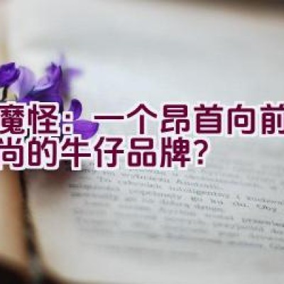 “小魔怪：一个昂首向前引领时尚的牛仔品牌？”