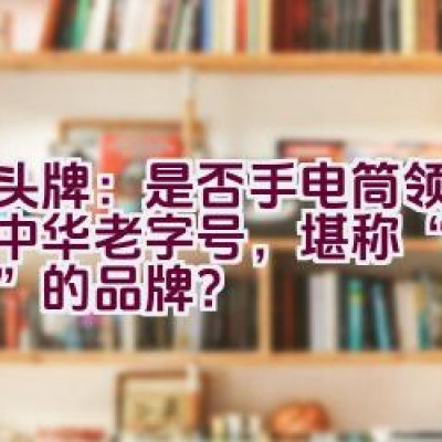 虎头牌：是否手电筒领域中的中华老字号，堪称“中华之最”的品牌？