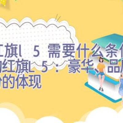 买红旗l5需要什么条件，选购红旗L5：豪华、品质与身份的体现